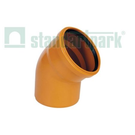 Колено ПВХ 110/45°