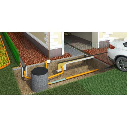 Tee 110x110 PVC / 90 ° outdoor sewerage