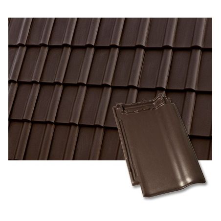 Черепица Roben Piemont ангоба коричневая