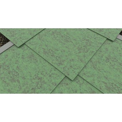 Aluminum sheet copper patina