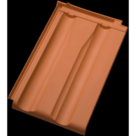 Черепица D10 натуральная красная