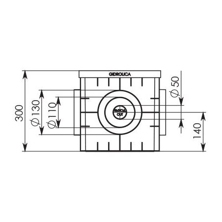 Дождеприемник ДП-30.30 пластиковый