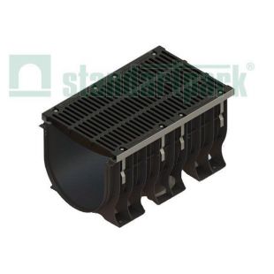 Лоток MAXI пластик с чугунной решеткой DN500, H610