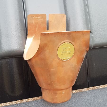 Воронка медная желоба Zambelli 127/80