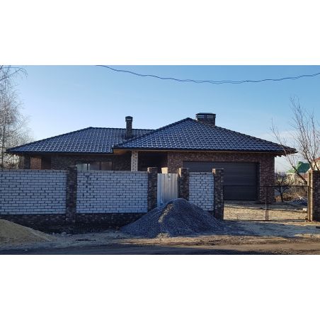 Черепица керамическая Nelskamp F 8 1/2 чёрная ангоба