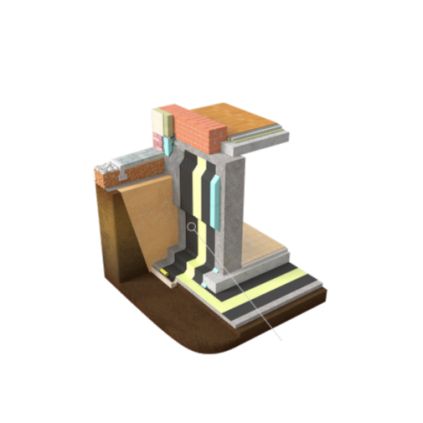 Мембрана Изостуд 400 шиповидная гидроизоляционная
