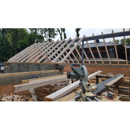 Монтаж стропильной системы крыши
