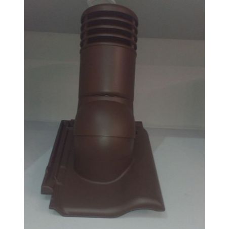 Вентиляционная черепица KRONO-PLAST Braas Rubin 9 коричневая