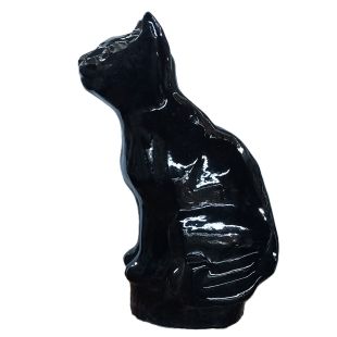 The Black Cat ceramic ornament
