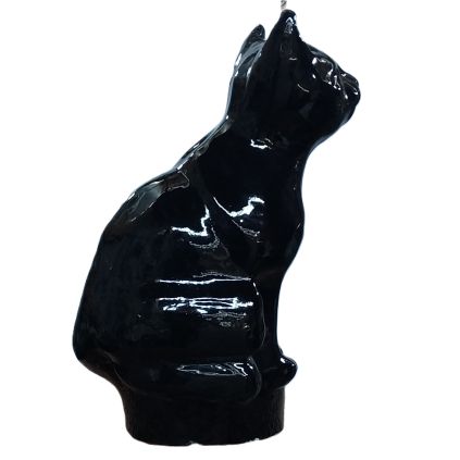 The Black Cat ceramic ornament