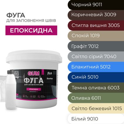Эпоксидная фуга для заполнения швов и укладки плитки