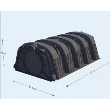310-litre drainage tunnel