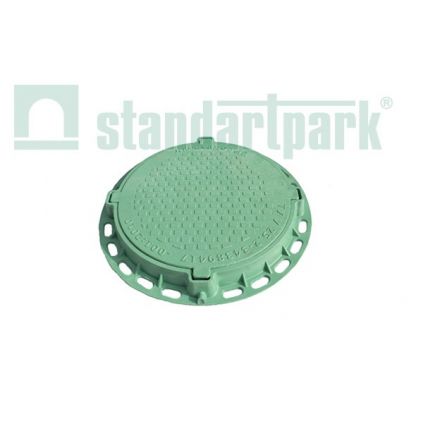 Manhole sewer plastic round green
