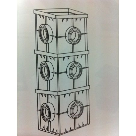 Дождеприемник-пескоуловитель пластиковый 433х433 черный