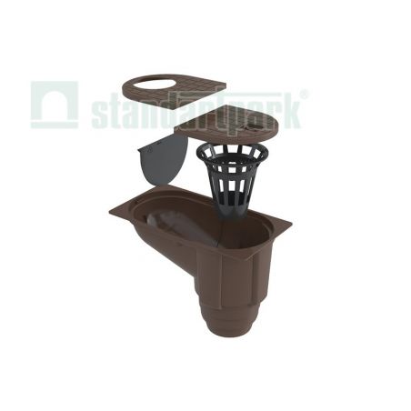 Дождеприемник водосточных систем с вертикальным отводом.