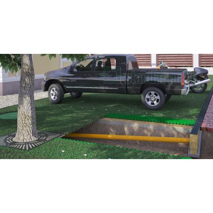 Luke plastic "Garden" round black