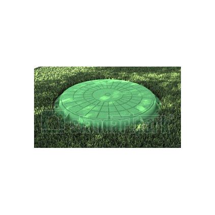 Manhole sewer plastic round green