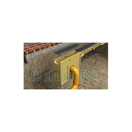 Пескоуловитель полимербетонный 0,5м H390 DN100 