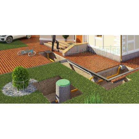 Люк пластиковый круглый зеленый